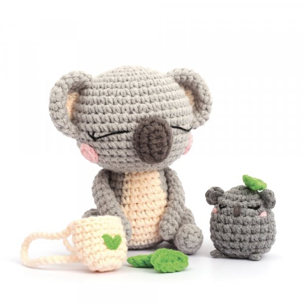 Kit Crochet Cria o teu próprio Coala Artizi Pintar por numeros